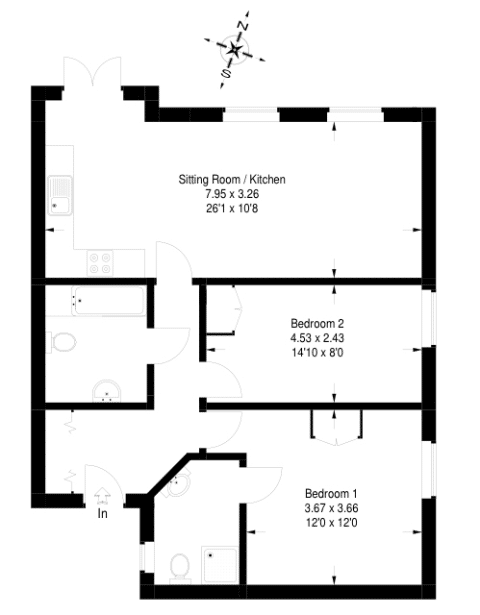 Ground Floor Birtley Mews Apartments Floor plan