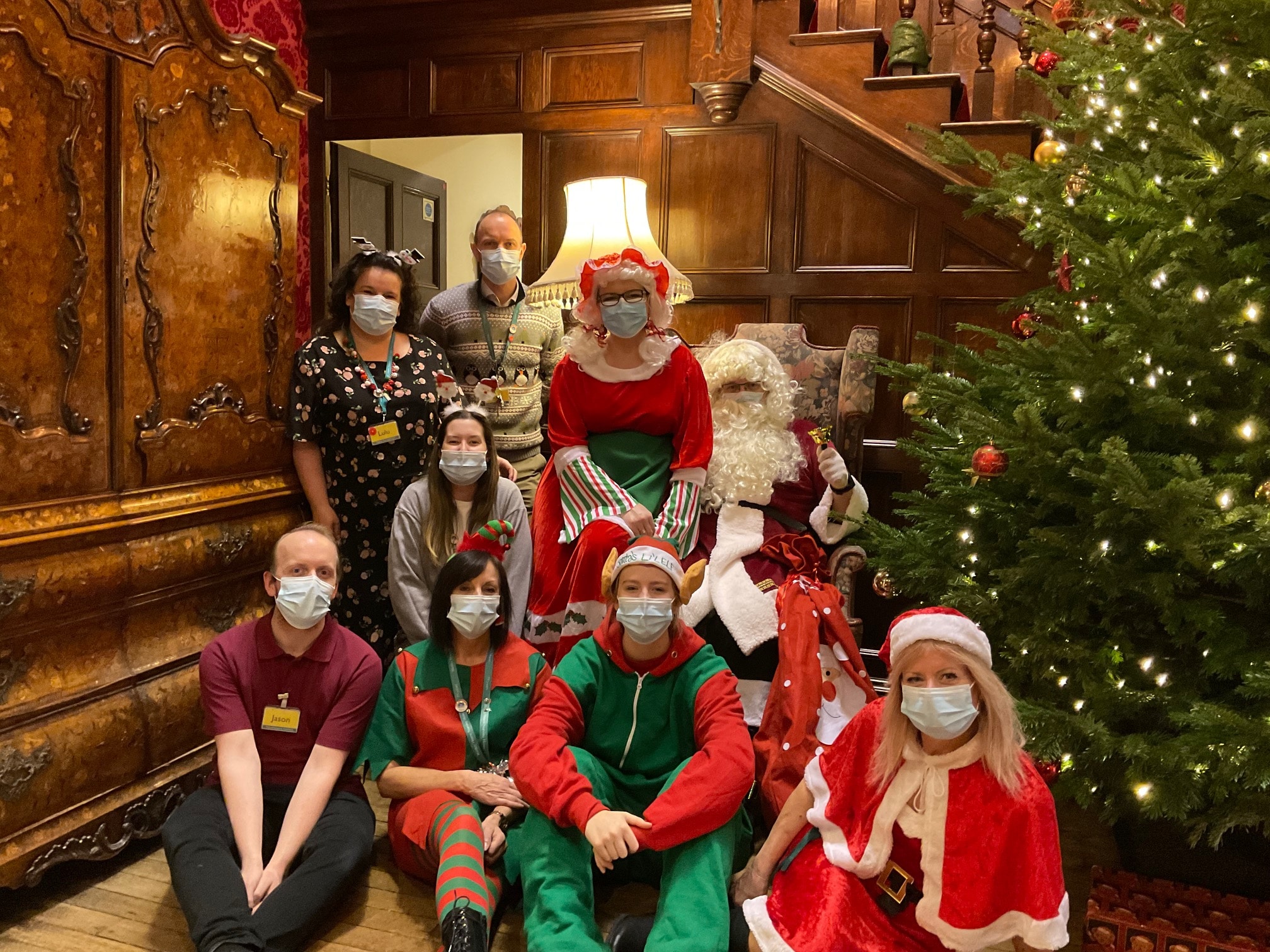 Santa Visits Birtley House 2021